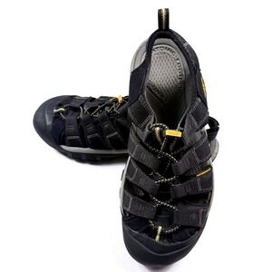 Keen Newport H2 Mens 11 Black Grey Waterproof Hiking Water Sandals 1012218